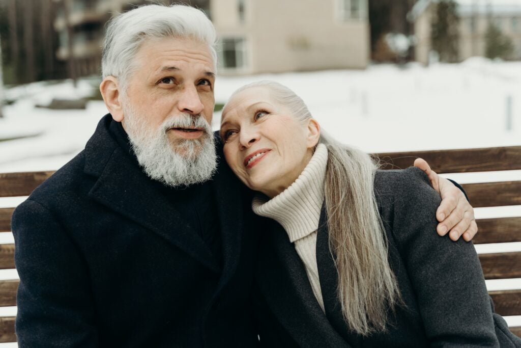 men and woman in menopause age